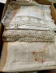 Random Mix Linens Box Lot 2 - See All Pics-