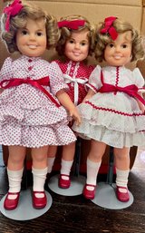 Lot Of 3 Ideal 1972 Shirley Temple Dolls
