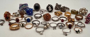 Vintage Ring Lot Of 38