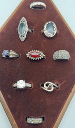 925 Sterling Ring Lot  (9)