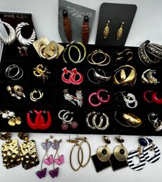 33 Pairs Post Pierced Earrings