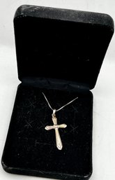 Sterling 925 Cross Pendant And Chain
