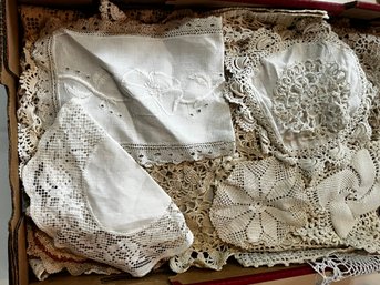 Box Lot Of Doilies