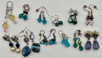 12 Pair Pierced Earrings Lot