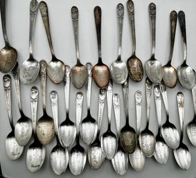 Wm Rogers Silver Plate Presidential Spoons