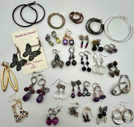 28 Pairs Of Pierced Earrings