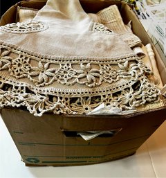 Bankers Box Full Mixed Linens- See All Pics