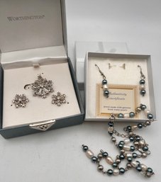 Two Box Sets Necklace & Earrings