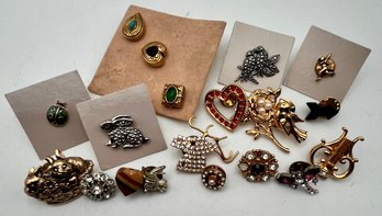 Lapel, Hat Or Tie Tacs Lot (19)