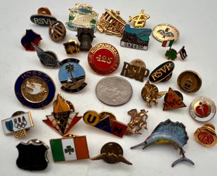 Lapel, Hat Or Tie Tac Lot (30)