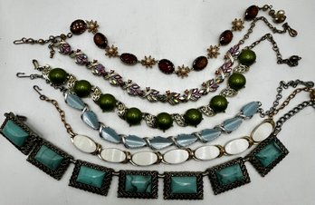 6 Vintage Necklaces- Neckline