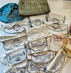 Vintage Embroidered Kitchen Covers And Storage