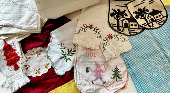 Mix Lot Table Covers , Napkins, Other