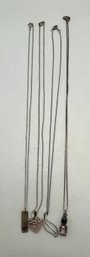 Lot (4 ) 925 Sterling Chains & Pendant Necklaces