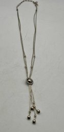 925 Liquid Silver Bolo Style Necklace