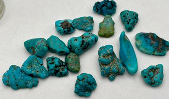 Jar Of Turquoise Stones