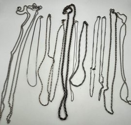 Silver Tone Necklace Chains