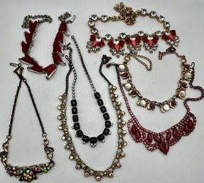 Large Lot Vintage Neckline Necklaces