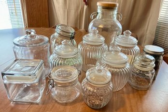 Glass Jar Canister Lot