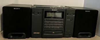 Sony Mega Bass CD Radio Cassette Recorder