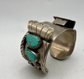 Vintage South West Turquoise Watch Cuff