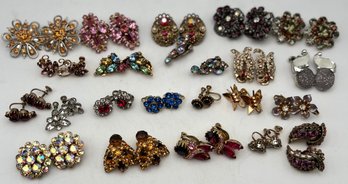 Clip/screw Back Earrings Lot (22)