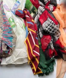 Mix Of Vintage Long Scarves