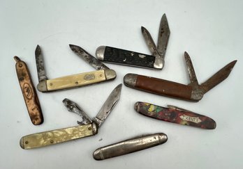 Lot Mix Pocket Knives - Use-repair -autopoint, Henkle, Imperial