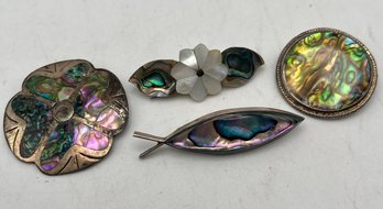 Sterling MOP Pins & Other