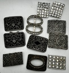 Shoe Clip Lot 4 Pairs & 4 Singles