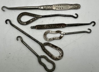 Antique Advertising Button Hooks-1 Tacoma Washington