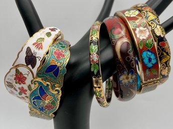 Cloisonn Bracelet Lot