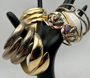 Vintage Hinged Bracelets Lot