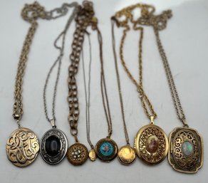 Lot Of 8 Vintage Lockets