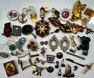 50 Plus Pins Brooch Lot