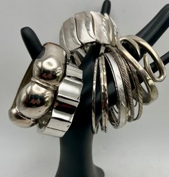 Silver Tone Bracelet Lot