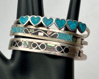 Turquoise Inlay Bracelets