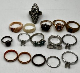 Vintage Costume Jewelry Lot Mixed  Rings