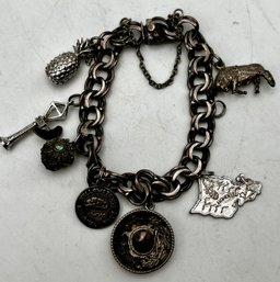 Sterling Vintage Charm Bracelet & Charms