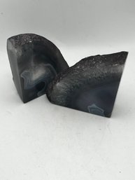 Agate Book Ends