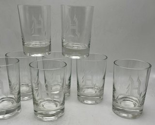Vintage Barware Old English Gothic Initial H Monogram