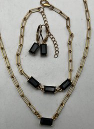 Sterling 925 Necklace, Bracelet & Earring Set