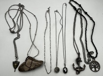 Silver Tone Necklace Lot 1 Serano Sterling