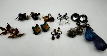 Vintage Screw Back & Clip Earrings