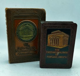 Two Vintage Book Banks -portland Oregon Banks