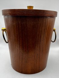 Vintage Wood Grain Ice Bucket