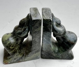 Green Stone Female Book Ends