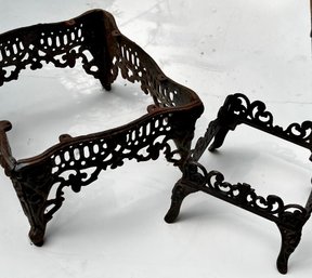 Two Cast Stool Frames