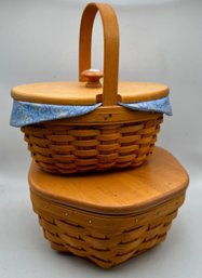Two Longaberger Baskets 1999 & 2000