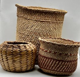 Hand Woven Basket Lot